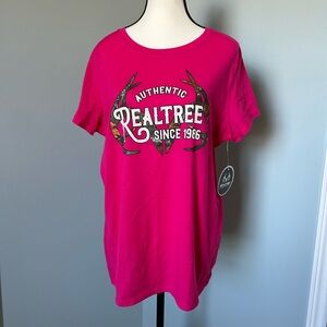 🔥🆕🔥 Realtree Pink Camo Antler Graphic Tee